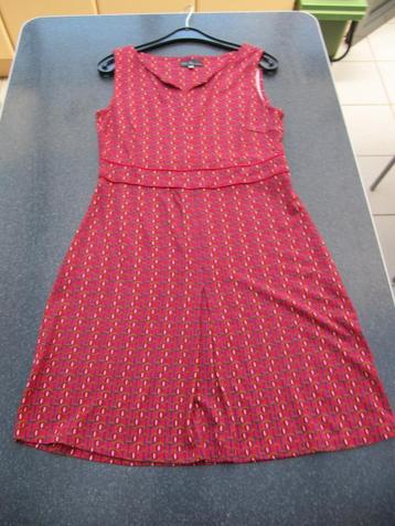 overgooier jurk Vila Joy medium rood met motief bolletjes