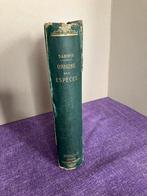 Charles Darwin/L'Origine des espèces 1876, Antiquités & Art, Antiquités | Livres & Manuscrits, Enlèvement ou Envoi