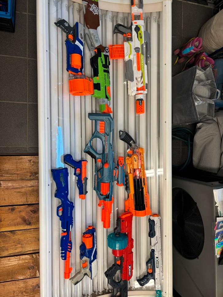 Nerf+ X shot wapens, Kinderen en Baby's, Speelgoed | Buiten | Actiespeelgoed, Gebruikt, Ophalen