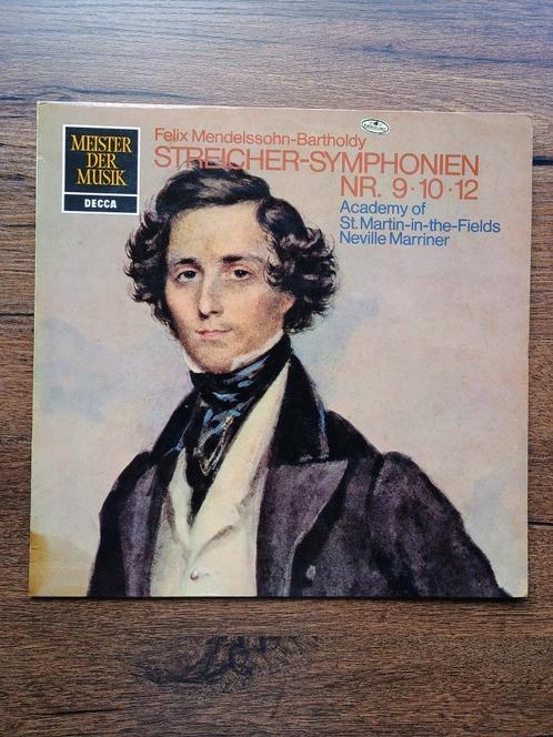 Mendelssohn - Streicher-Symphonien Nr. 9, 10, 12 (Marriner), Cd's en Dvd's, Vinyl | Klassiek, 12 inch, Ophalen of Verzenden