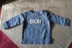 Sweater OKAY blauw maat 80, Kinderen en Baby's, Babykleding | Maat 80, Gebruikt, Ophalen of Verzenden, Zeeman, Jongetje of Meisje