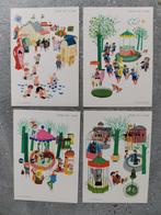 set oude postkaarten "voor het kind" - W. Schoorel, Ongelopen, Kinderen, Ophalen of Verzenden