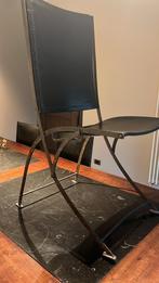 Ijzeren stoelen met zadelleder, Antiquités & Art, Antiquités | Meubles | Chaises & Canapés, Enlèvement