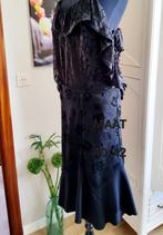 Rok gothic 'Raven' kant zwart + top in kant maat 40 / 42, Kleding | Dames, Raven, Ophalen of Verzenden, Zwart, Nachtkleding