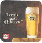 bierviltje 1st Cristal Alken loop ik straks bij je binnen, Verzenden