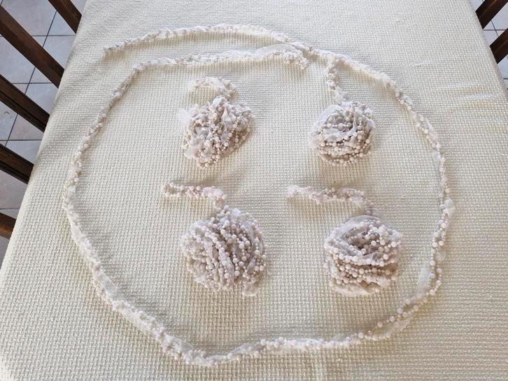 Mooie witte kerstboom slingers, Divers, Noël, Comme neuf, Enlèvement ou Envoi