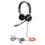 Jabra Evolve 40 UC Stereo USB-A et Jack 3.5, Computers en Software, Headsets, Ophalen of Verzenden, Volumeregelaar, Nieuw, Jabra
