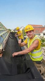 Zelfklevende EPDM Rubberfolie € 12,50m² excl, Ophalen, Overige materialen, Zwart, Nieuw