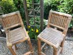 vintage bamboe krukjes, Tuin en Terras, Tuinstoelen, Overige materialen, Gebruikt