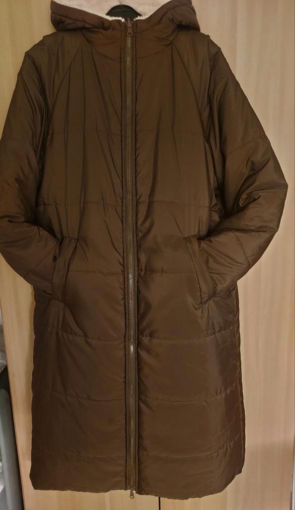 Omkeerbare winterjas voor dames donkerbruin maat M, Kleding | Dames, Jassen | Winter, Zo goed als nieuw, Maat 38/40 (M), Beige