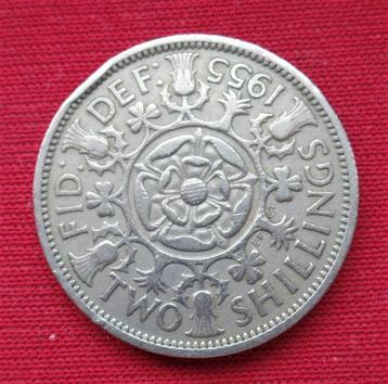 2 shillings 1955 afbeelding Elizabeth II  beschikbaar voor biedingen