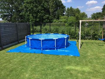 Intex Frame Rond Opzetzwembad Set 366cm x 84cm met pomp, 200 à 400 cm, Rond, Enlèvement, Utilisé