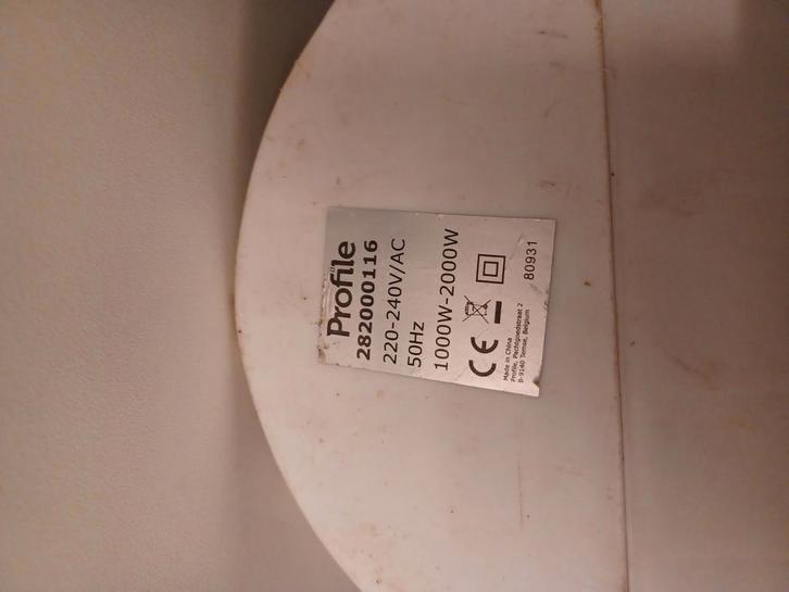 Elektrische verwarming Profile 2000wat regelbare temperatuur, Doe-het-zelf en Bouw, Verwarming en Radiatoren, Thermostaat, Ophalen of Verzenden