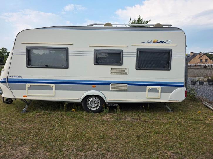 Hobby excelent easy 460, Caravans en Kamperen, Caravans, Particulier, Rondzit, Hobby, Frans bed, Mover, Ophalen