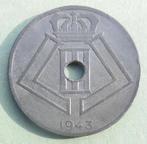 1943 25 centimes occupation allemande Léopold 3, Envoi, Monnaie en vrac, Métal