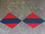 Wo2 canadese kentekens, Ophalen of Verzenden, Landmacht, Embleem of Badge