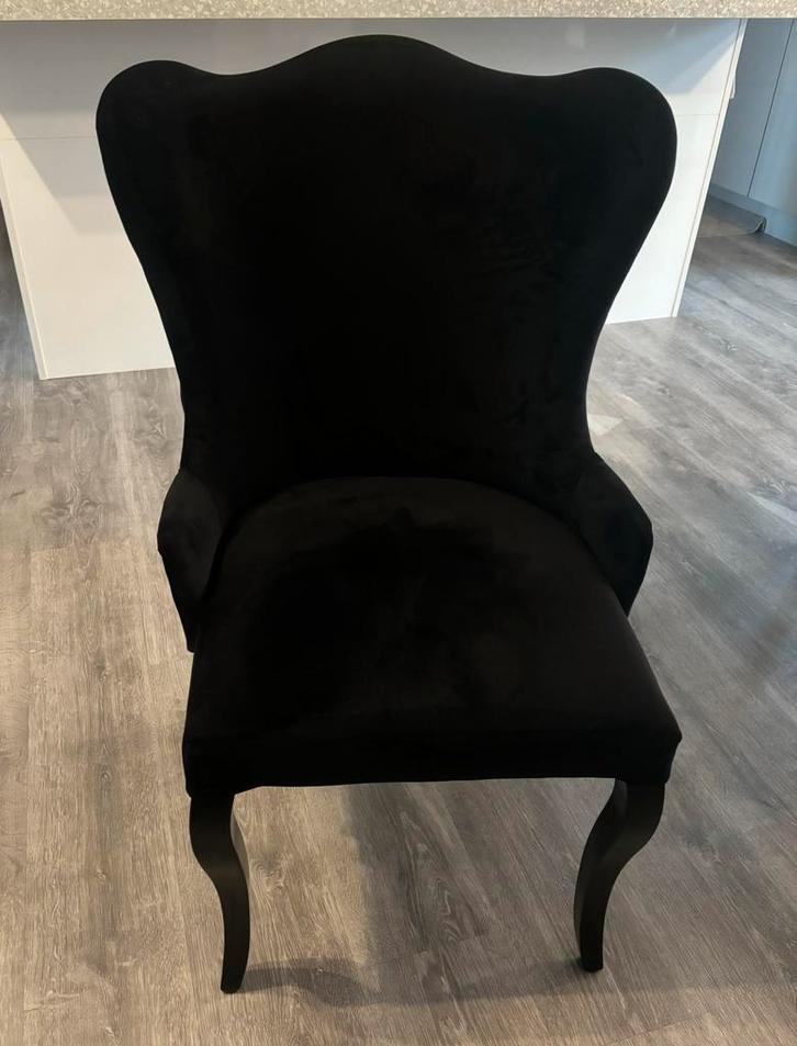 Chaises de table à manger - Ensemble de 8, Maison & Meubles, Chaises, Comme neuf, Cinq, Six Chaises ou plus, Tissus, Noir, Enlèvement