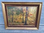huile sur panneau sous bois signe maurice de meyer, Antiek en Kunst, Kunst | Schilderijen | Klassiek, Ophalen of Verzenden