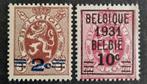 Belgique : COB 315/16 ** Lion héraldique 1931., Timbres & Monnaies, Timbres | Europe | Belgique, Sans timbre, Neuf, Enlèvement ou Envoi