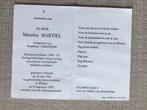 Soldaat paracommando Korea M.Hartiel Beloeil + Wilsele 1999, Ophalen of Verzenden, Bidprentje