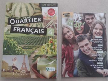 Nouveau Quartier français 4 leerwerkboek + magazine beschikbaar voor biedingen