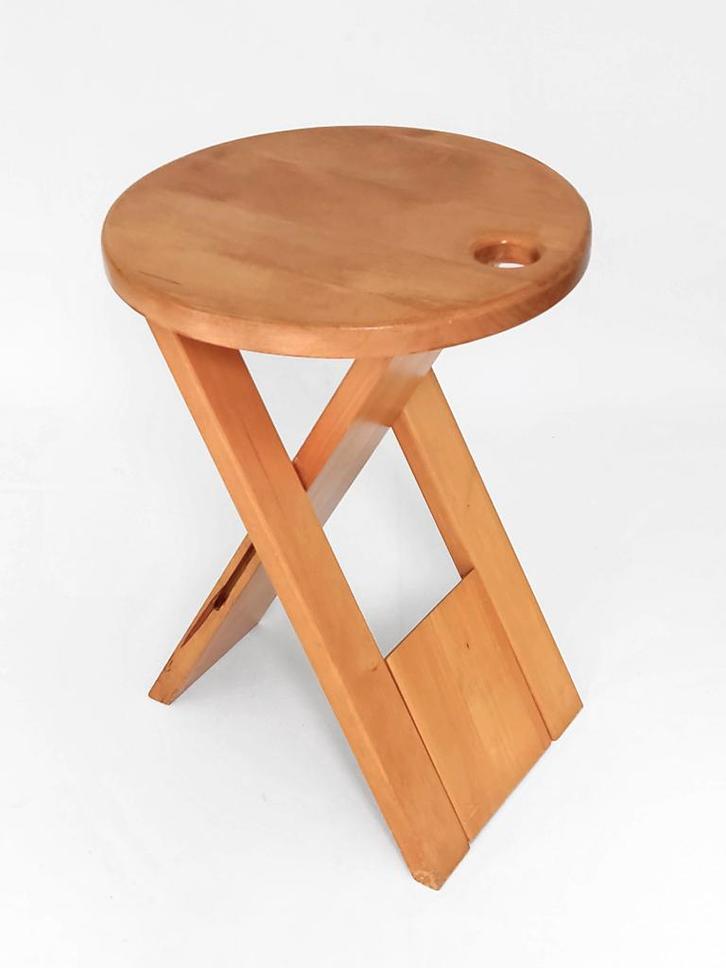 Tabouret Suzy Adrian Reed 1984, Maison & Meubles, Tabourets, Utilisé, Bois, Enlèvement ou Envoi