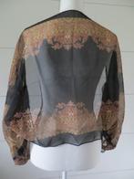 Dun dames  jasje - zwart met motief - Doorkijk, Kleding | Dames, Ophalen of Verzenden, Zo goed als nieuw, Zwart