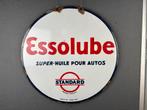Dubbelzijdig Esso emaille reclamebord, Ophalen, Reclamebord
