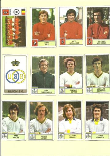 Panini Football 1972-1973 - 12 stickers (recups) beschikbaar voor biedingen
