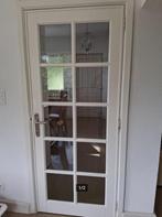 Binnendeur met glas te koop, Doe-het-zelf en Bouw, Ophalen, Gebruikt, 80 tot 100 cm, Binnendeur
