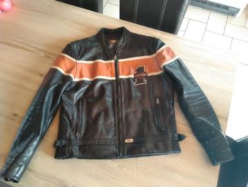 Veste moto cuir Harley-Davidson L (État neuf) beschikbaar voor biedingen