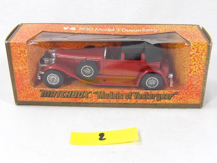 KA05 - Models of Yesteryear - Y04 Duesenberg (2), Hobby en Vrije tijd, Modelauto's | 1:43, Ophalen of Verzenden