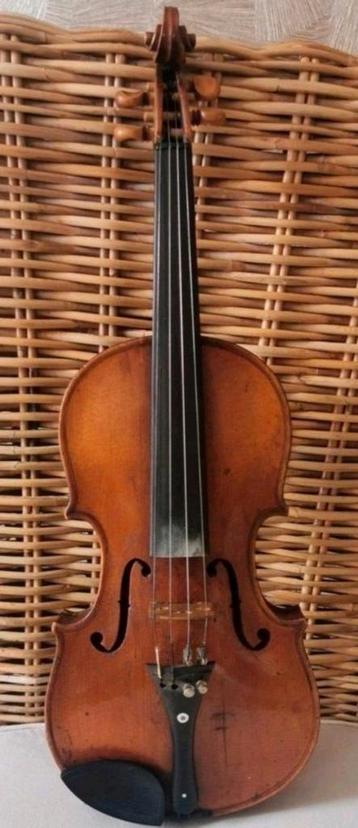 Ancien archet 3/4 pour violon et étui, Enlèvement ou Envoi, Avec valise, Utilisé, Violon