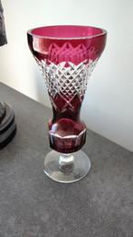 Grand vase en cristal Val St Lambert modèle Eluesis, Antiquités & Art, Enlèvement ou Envoi