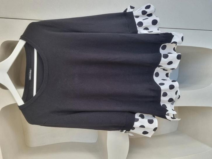 Trui Leo & Ugo maat 3XL, Kleding | Dames, Grote Maten, Zo goed als nieuw, Blouse of Tuniek, Zwart, Ophalen of Verzenden