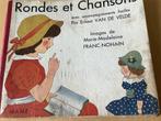 Rondes et chansons avec partition musicale 1936 livre ancien