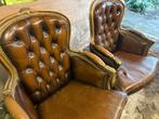 2 leren enkelzit zetels, Antiek en Kunst, Ophalen