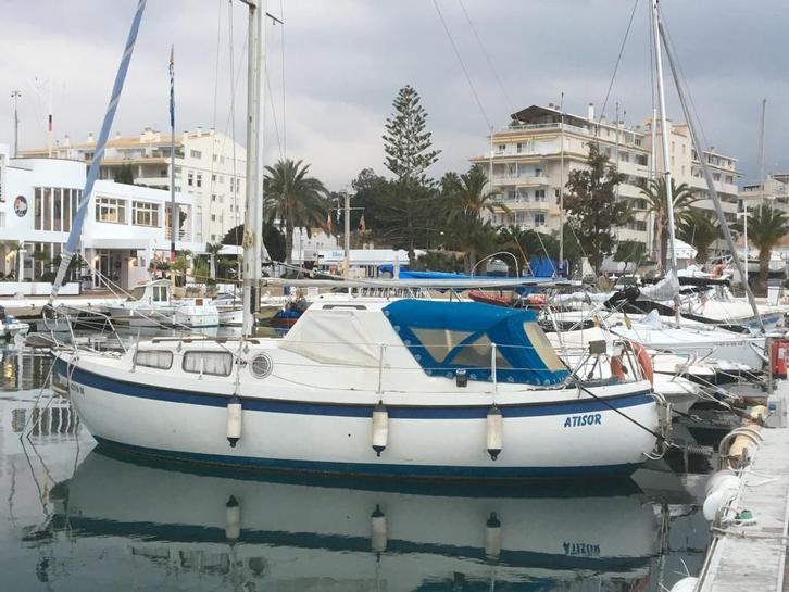 motor sailer te koop in Calpe , Spanje, Watersport en Boten, Kajuitzeilboten en Zeiljachten, 6 tot 9 meter, Diesel, Ophalen of Verzenden