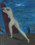 JAN VAERTEN / DE MUUR / OLIEVERF DOEK / 86x67cm / KADER SIG, Ophalen