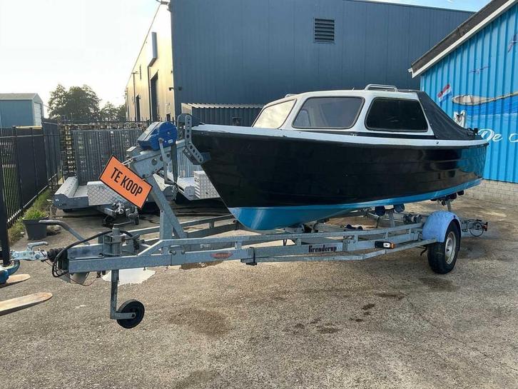 54 Taylor met 14,7kW Honda motor inclusief Brenderup boot tr, Watersport en Boten, Vis- en Consoleboten, Gebruikt, Overige brandstoffen