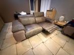 Salon cuir H&L complet – 3pl + 2pl + pouf – 255€, Huis en Inrichting, Zetels | Zetels, Ophalen, Metaal, Minder dan 75 cm, Rechte bank