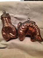 2 moules de cuisine anciens en cuivre, Antiquités & Art, Enlèvement ou Envoi, Cuivre