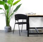 Eetkamet stoel velvet zwart 8 stuks, Huis en Inrichting, Stoelen, Ophalen, Zwart, Zo goed als nieuw, Stof