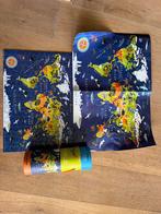 Puzzel wereldkaart met dieren 200 stuks, Ophalen, Zo goed als nieuw