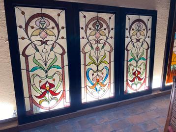 groot lot loodglas vitraux beschikbaar voor biedingen