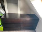 Bruine commode, Huis en Inrichting, Kasten | Dressoirs, Ophalen, Gebruikt, 150 tot 200 cm, Met lade(s)