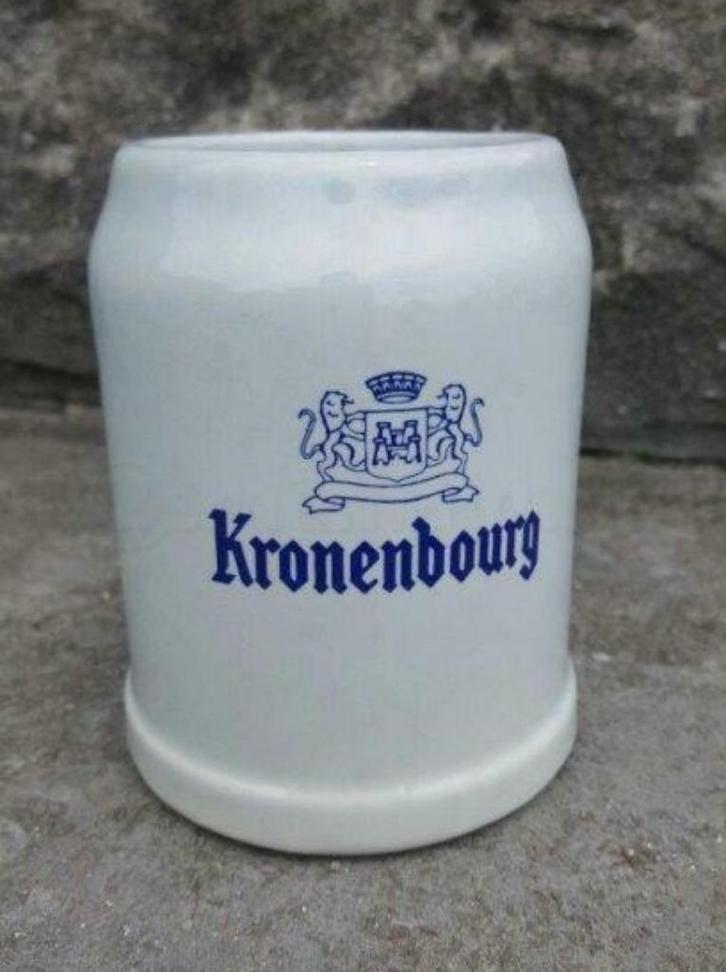 Set van drie Kronenbourg bierpullen, Verzamelen, Biermerken, Gebruikt, Pul(len), Overige merken, Ophalen of Verzenden
