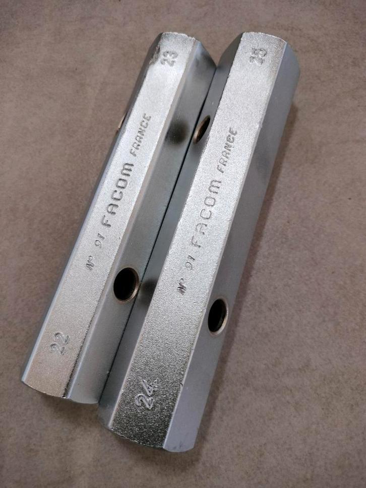 FACOM no 91 buissleutels 22,23,24 en 25 mm, Auto diversen, Autogereedschap, Gebruikt, Ophalen of Verzenden