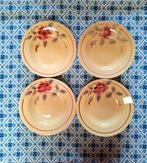 Set van 4 Vintage Terre de Fer  diepe borden, Antiek en Kunst, Ophalen of Verzenden