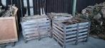 3 palletten (brand)hout, Tuin en Terras, Brandhout, Minder dan 3 m³, Ophalen, Overige houtsoorten, Blokken